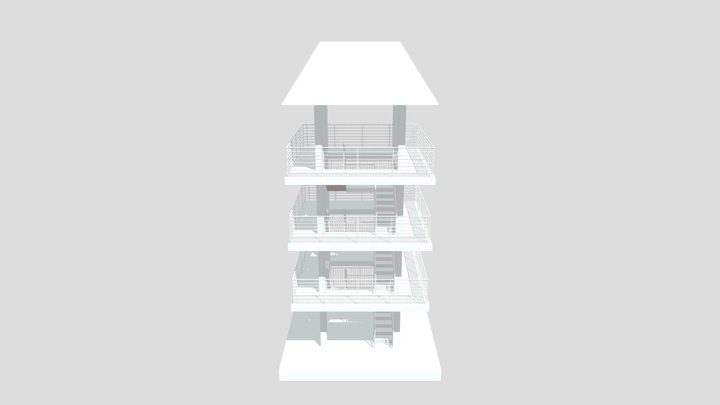 EJERCICIO NIVELACION BIM - 3D View - ISOMETRICA 3D Model
