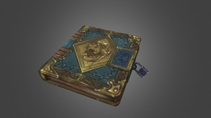 Mystic Pirate Book — Low Poly – Free 3D Model STL