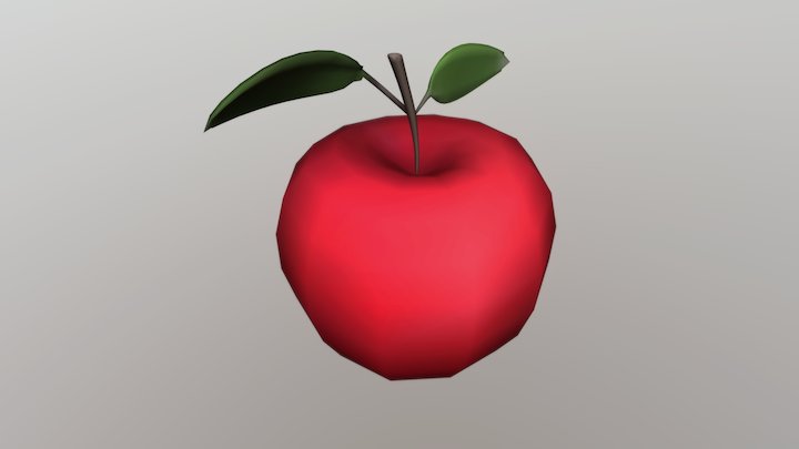 Apple - Vertex Paint 3D Model