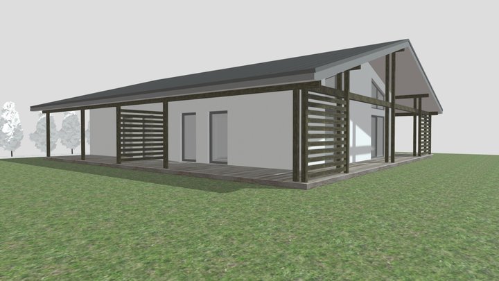 Модель домика 3D Model
