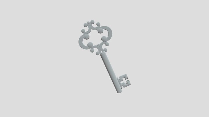 golden key 3D Model
