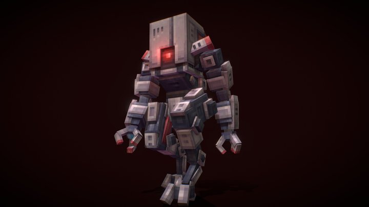 BlockBench " military tactical robot" 3D Model