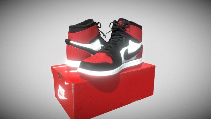 Nike Air Jordan Shoes 3D Model
