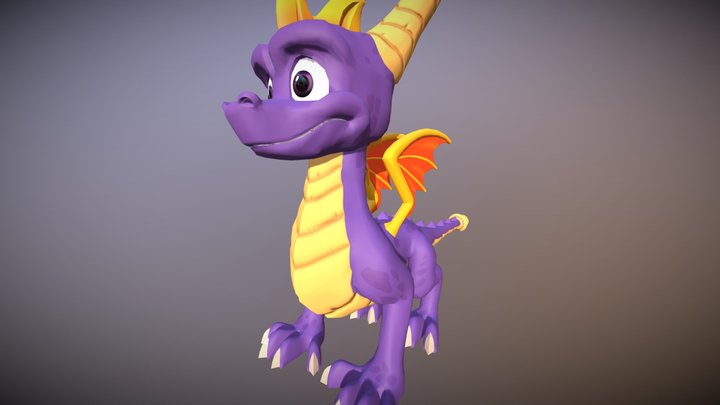 Spyro Reignited Trilogy Style 3D Model