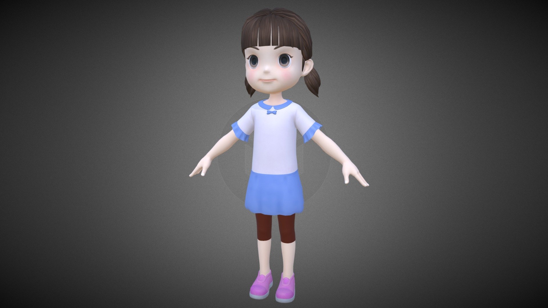 cartoon girl child - Buy Royalty Free 3D model by tingting_er [aa9112c ...