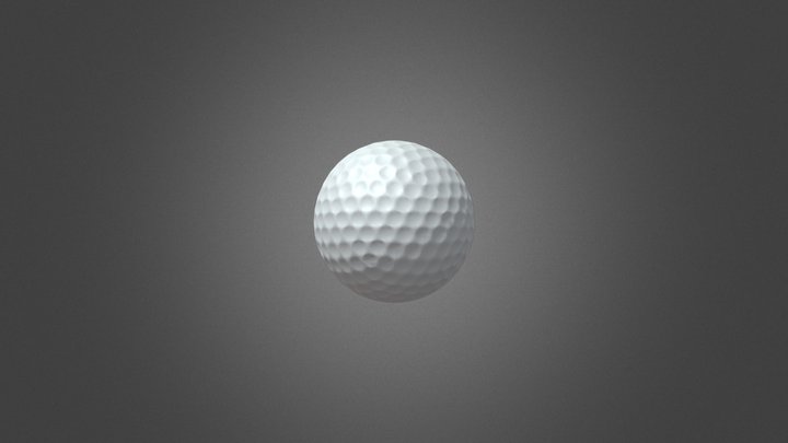 Golf Ball LP 3D Model