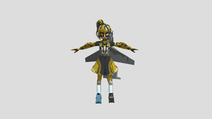 ROBOT WOMAN 69 - copy 3D Model