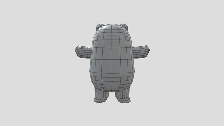 Cute Bear 3D Model