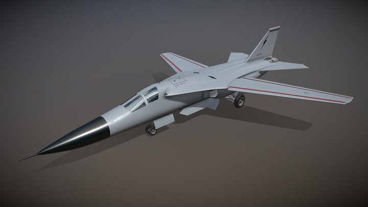 F-111 Aardvark strategic bomber 3D Model