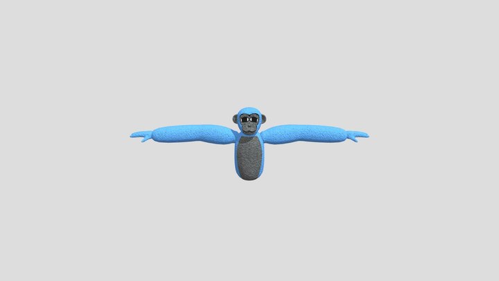 Blue Monke Lethal Ape Primal Fear 3D Model