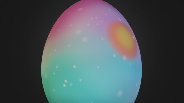 Galaxy Egg - EasterEgg 3D Model