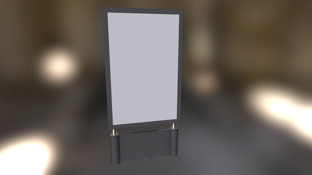 Billboard Advertisement 3D Model