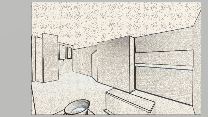 kitchen scene render, made in blender 3D Model