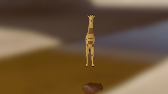 shaun the giraffe 3D Model