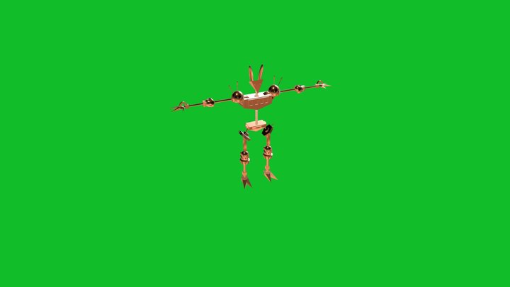 Punch To Elbow Combo 3D Model