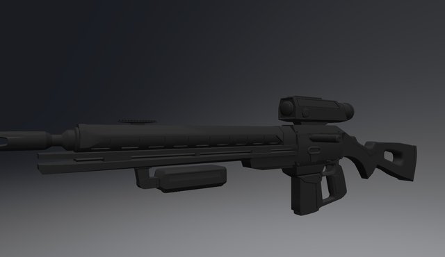 Sci-fi Gun 3D Model