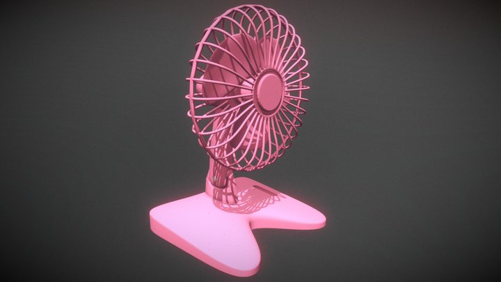 Table Fan 3D Model