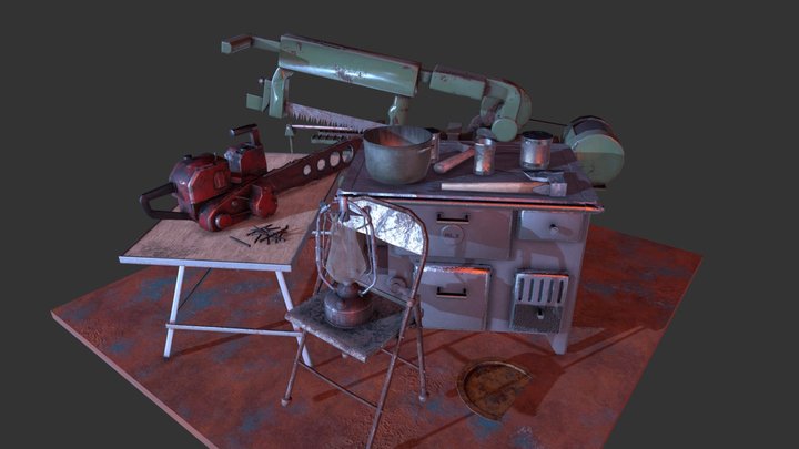 Rusty Props 1 3D Model