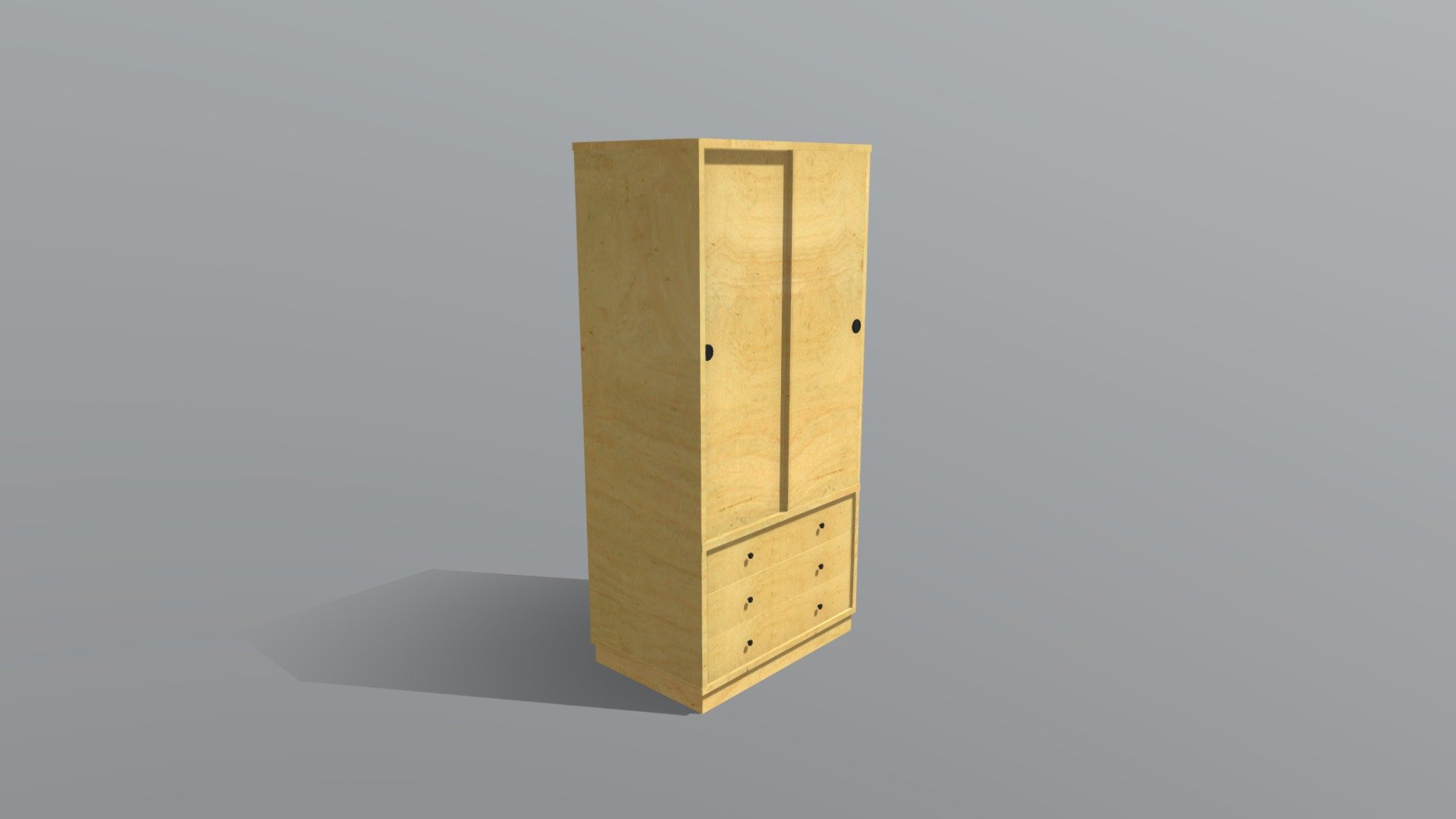 Closet Wardrobe Placard - Low Poly