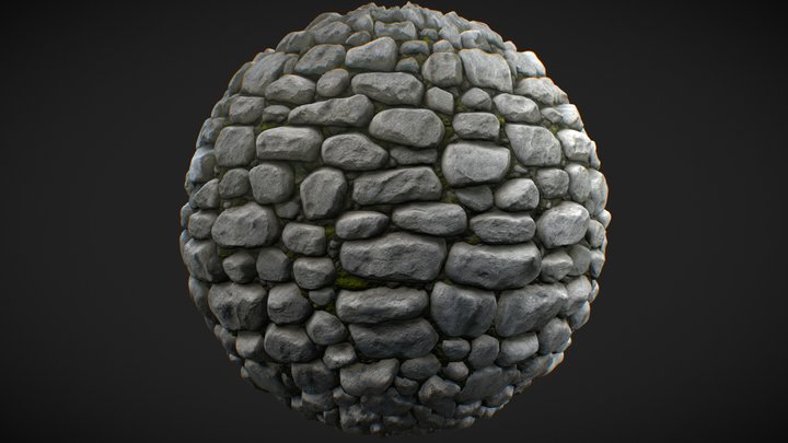 Seamless Rustic Stone Wall & Floor Texture 056