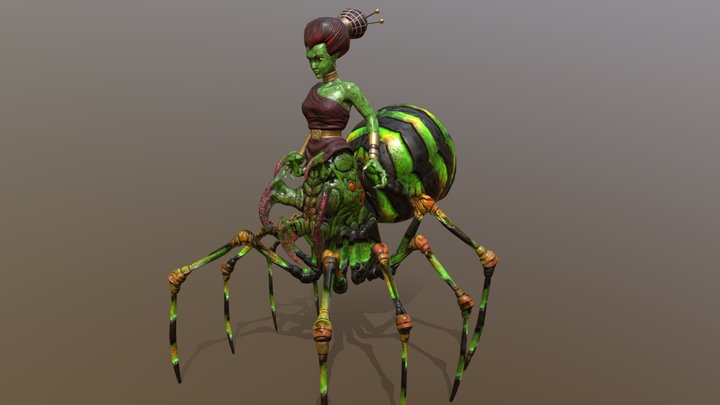 Arachne, Weaver of the Gods 3D Model