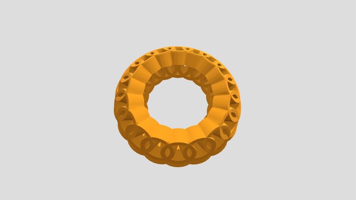 Parametric Ring Design 3D Model