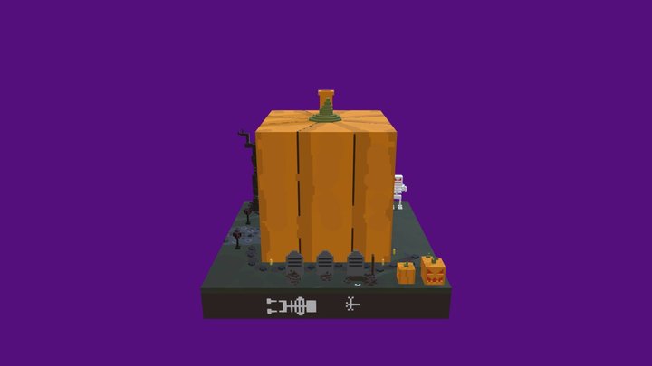 Pumpkin House 3D Model