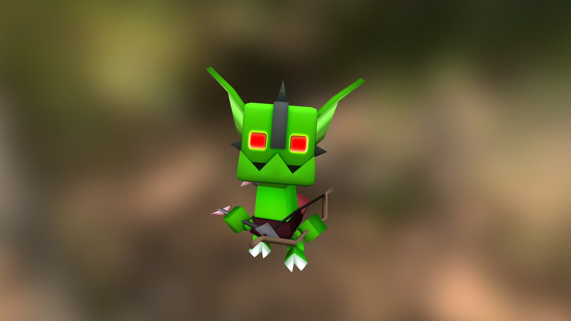 Goblin Bow 3D model by Animatic3D [aa9d9dd] Sketchfab