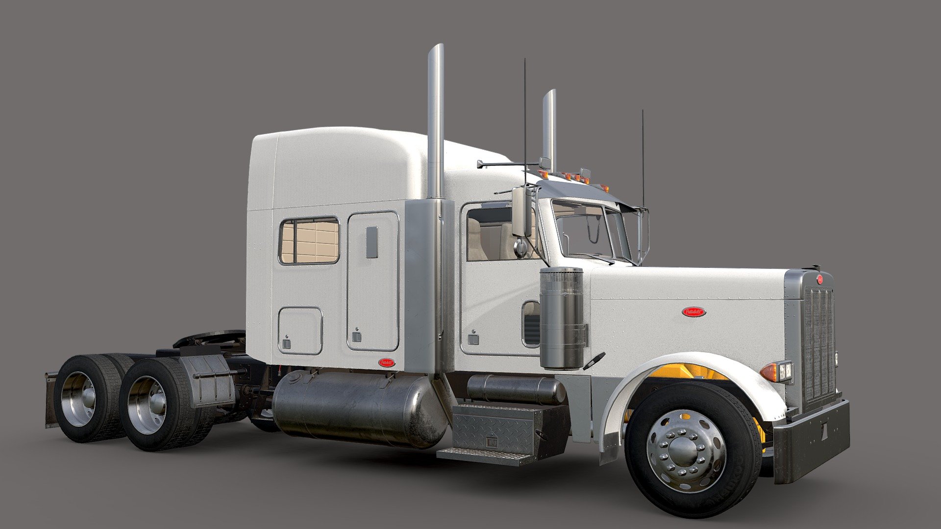 Peterbilt 379 With Interior - Buy Royalty Free 3d Model By Igyerm 