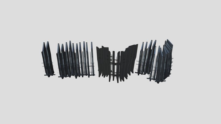 Combine Inner Walls Cluster 3D Model
