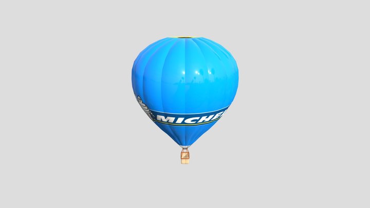 Hot air balloon Michelin 3D Model