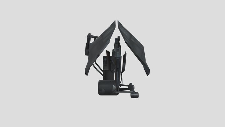 Combine-turret 3D Model