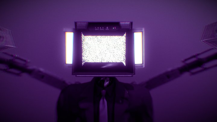 Large TVMan 3.0 3D Model