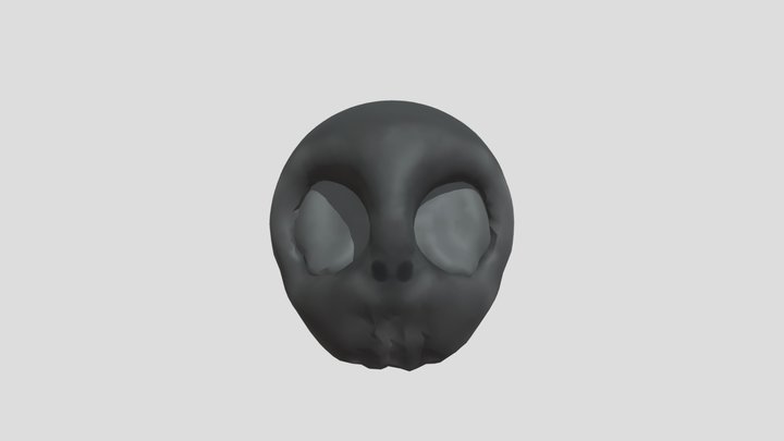 The black skull 3D Model
