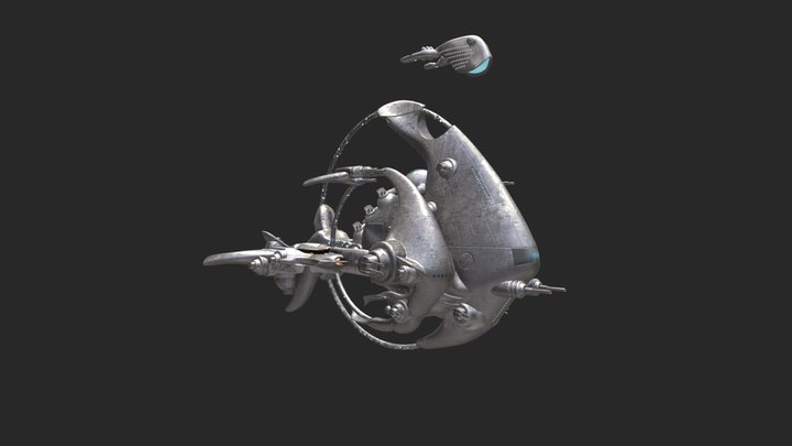 Ring Spaceship III 3D Model