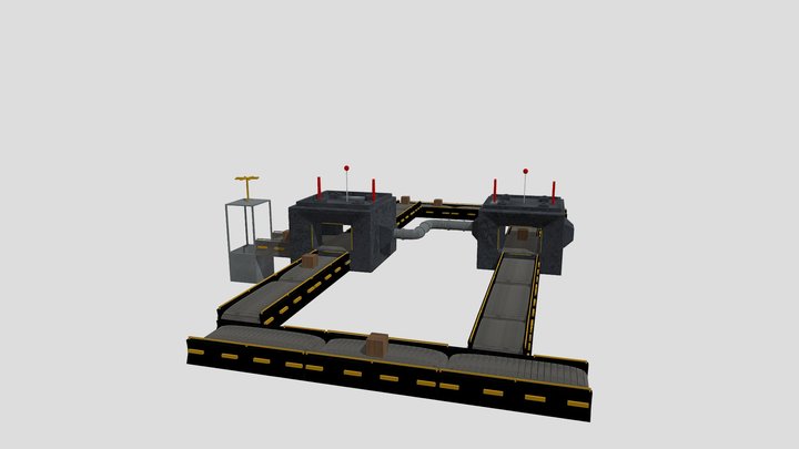 Conveyor Belt 3D Model