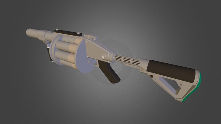 "Raven" Grenade Launcher (R-46) 3D Model