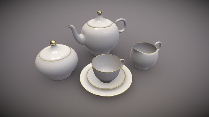 tea_pot_01 3D Model