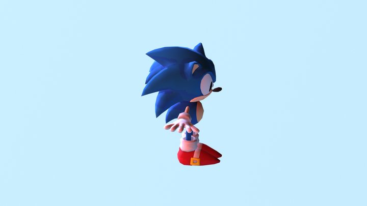 Mobile - Sonic Runners - Classic Sonic 3D Model