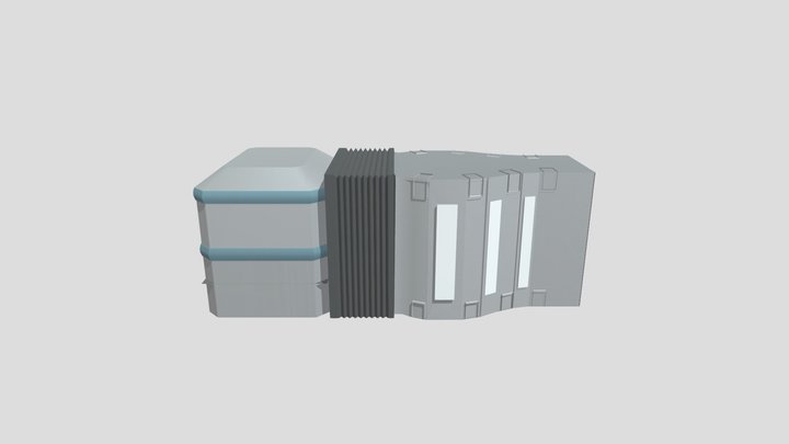 Low Poly Space Cabin Interior (Base Environment) – Modelo 3D gratuito STL