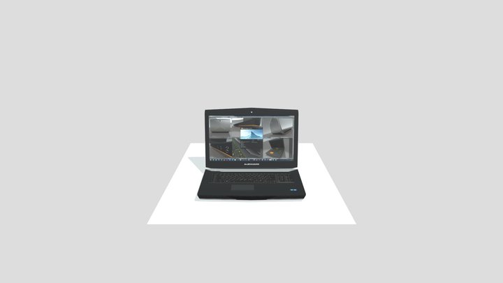 AlienWare 18 Gaming Laptop 3D Model