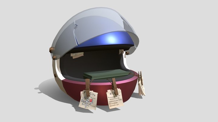 Tourism Helmet 3D Model