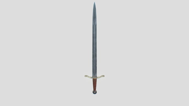scratched sword 3D Model