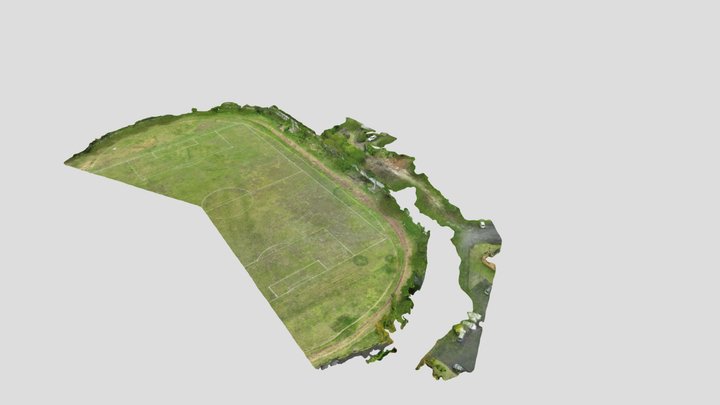 Stade PN sans arbres 3D Model