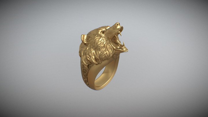 Bear ring 3D Model