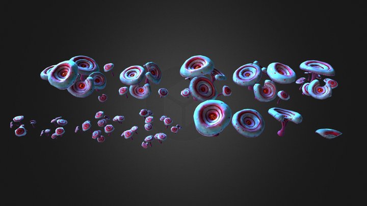 Bullseye Shroom – Kostenloses 3D-Modell STL