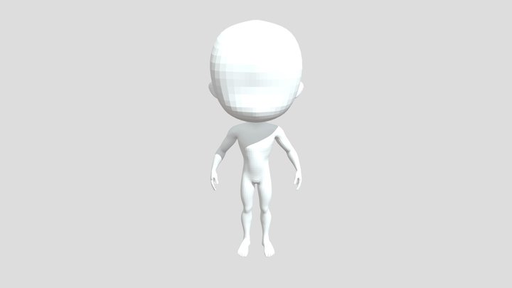 Chibi Base Mesh Character (Male)
