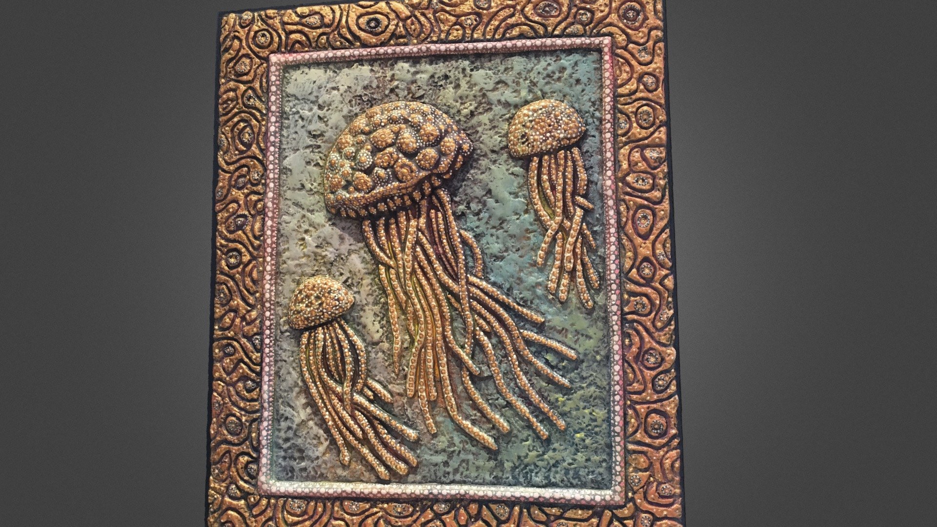 Bobtail squid painting - Split, Croatia