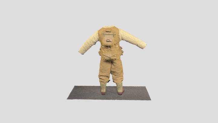 Ww2 US Army D-Day Assault Vest 3D Model