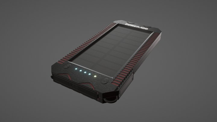 Poweradd Solar Power bank 12000mAh 3D Model